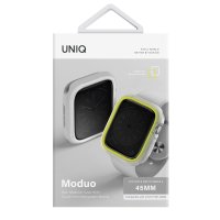 Uniq Watch 41mm Moduo Camlı Kasa Ekran Koruyucu - Sarı-Beyaz