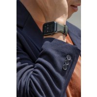 Uniq Watch 42mm Linus Airosoft Silikon Kılıf - Koyu Yeşil