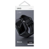 Uniq Watch 42mm Monos 2 in 1 Silikon Kordon - Siyah