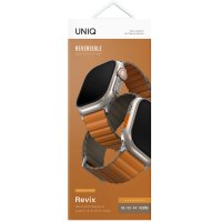 Uniq Watch 42mm Revix Premium Reversible Manyetik Kordon - Turuncu-Koyu Yeşil