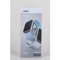 Uniq Watch 42mm Revix Reversible Manyetik Kordon - Beyaz-Mavi