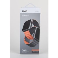 Uniq Watch 42mm Revix Reversible Manyetik Kordon - Gri-Turuncu