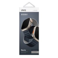 Uniq Watch 42mm Revix Reversible Manyetik Kordon - Lacivert-Gri