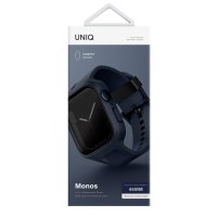 Uniq Watch 44mm Monos 2 in 1 Silikon Kordon - Lacivert