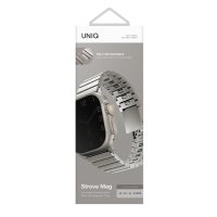 Uniq Watch 44mm Strova Mag Çelik Kordon - Gümüş