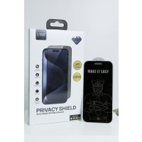 URR iPhone 13 Pro 4 Way Anti Spy 360 Privacy Cam Ekran Koruyucu - Siyah