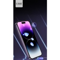 URR iPhone 14 Plus Lazer Antidust Cam Ekran Koruyucu - Siyah