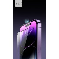 URR iPhone 14 Plus Lazer Antidust Cam Ekran Koruyucu - Siyah