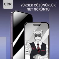 URR iPhone 14 Pro Max HD Privacy Cam Ekran Koruyucu - Siyah