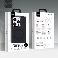 URR iPhone 15 Pro Matte Pure Glass Magsafe Kapak - Titan Gri