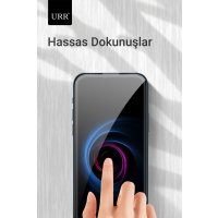 URR iPhone 15 Pro Max 3D Resin Edge Cam Ekran Koruyucu - Siyah