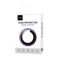 URR iPhone 15 Pro Titanium Alloy Kamera Lens Koruyucu - Gümüş