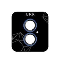 URR iPhone 16 Plus Titanium Alloy Kamera Lens Koruyucu - Mavi