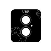 URR iPhone 16 Plus Titanium Alloy Kamera Lens Koruyucu - Siyah