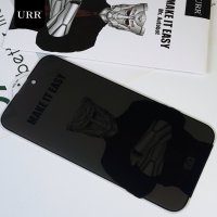 URR iPhone 16 Pro Max HD Privacy Cam Ekran Koruyucu - Siyah