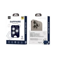 URR iPhone 16 Pro Sapphire PVDSS Kamera Lens Koruyucu - Gold