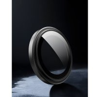 URR iPhone 16 Pro Titanium Alloy Kamera Lens Koruyucu - Gümüş