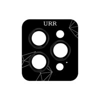 URR iPhone 16 Pro Titanium Alloy Kamera Lens Koruyucu - Siyah