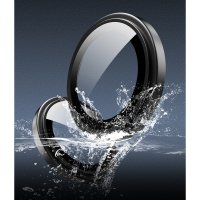 URR iPhone 16 Titanium Alloy Kamera Lens Koruyucu - Gümüş