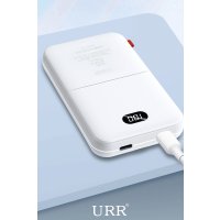 URR Multipurpose 20W 10.000 mAh Dijital Şarj Göstergeli Telefon ve Saat İçin Kablosuz Şarj Magsafe Powerbank - Siyah