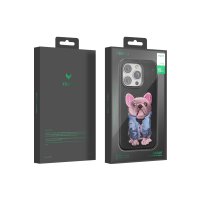 Venco iPhone 14 Cute Desenli Kapak - Kahverengi