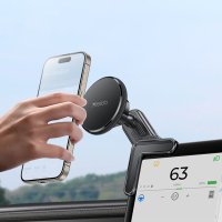 Yesido C213 360 Derece Ayarlanabilir Araç CarPlay Ekranına Sabitlenen Magsafe Araç Telefon Tutucu - Siyah