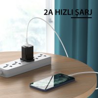 Yesido CA71 1M 2A Usb to Lightning Hızlı Şarj Kablosu - Beyaz