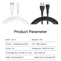 Yesido CA71 1M 2A Usb to Lightning Hızlı Şarj Kablosu - Beyaz