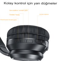 Yesido EP03 Kafaüstü Bluetooth Kulaklık - Siyah