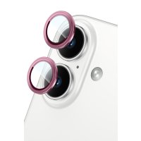 Yesido iPhone 16 Plus WB54 Metal Kamera Lens - Pembe