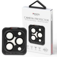 Yesido iPhone 16 Pro Max WB27 Metal Kamera Lens - Siyah