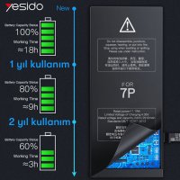 Yesido iPhone XR Uyumlu Batarya