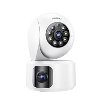 Yesido KM16 1080P 4MP Wifi 360 Gece Görüş Dual Kamera - Beyaz