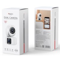 Yesido KM16 1080P 4MP Wifi 360 Gece Görüş Dual Kamera - Beyaz