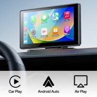 Yesido KM17 7inç BT 5.0 Wifi FM Aux AirPlay ve Android Auto Destekli CarPlay - Siyah