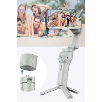 Yesido SF18 360 Derece Otomatik Yüz Takipli Tripodlu BT 5.0 Selfie Gimbal - Gri