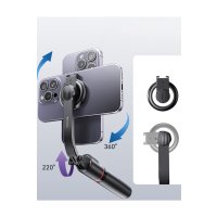 Yesido SF19 360 Derece Bluetooth 4.2 Kontrollü Magsafe Özellikli Selfie Gimbal - Siyah