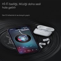 Yesido TWS16 Aktif Gürültü Engelleyici Özellikli Kablosuz Airpods Kulaklık - Beyaz