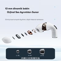 Yesido TWS16 Aktif Gürültü Engelleyici Özellikli Kablosuz Airpods Kulaklık - Beyaz