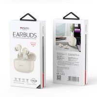 Yesido TWS28 Aktif Gürültü Engelleyici Özellikli BT 5.3 Kablosuz Airpods Kulaklık - Krem