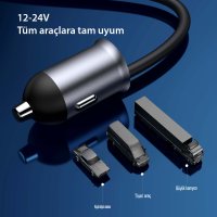 Yesido Y53 2 Adet 30W PD Type-C ve 3 Adet 17W Usb Araç Şarj - Siyah