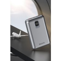 Yesido YP47 20.000 mAh Dijital Göstergeli 22.5W USB3.0 ve 20W Type-C Çıkışlı PD Hızlı Şarj Powerbank - Siyah