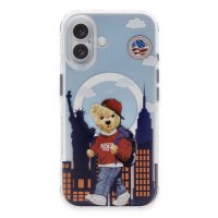 ZuckBear iPhone 16 Darnell Frosted Laser Magsafe Kapak - New York