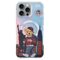 ZuckBear iPhone 16 Pro Darnell Frosted Laser Magsafe Kapak - New York