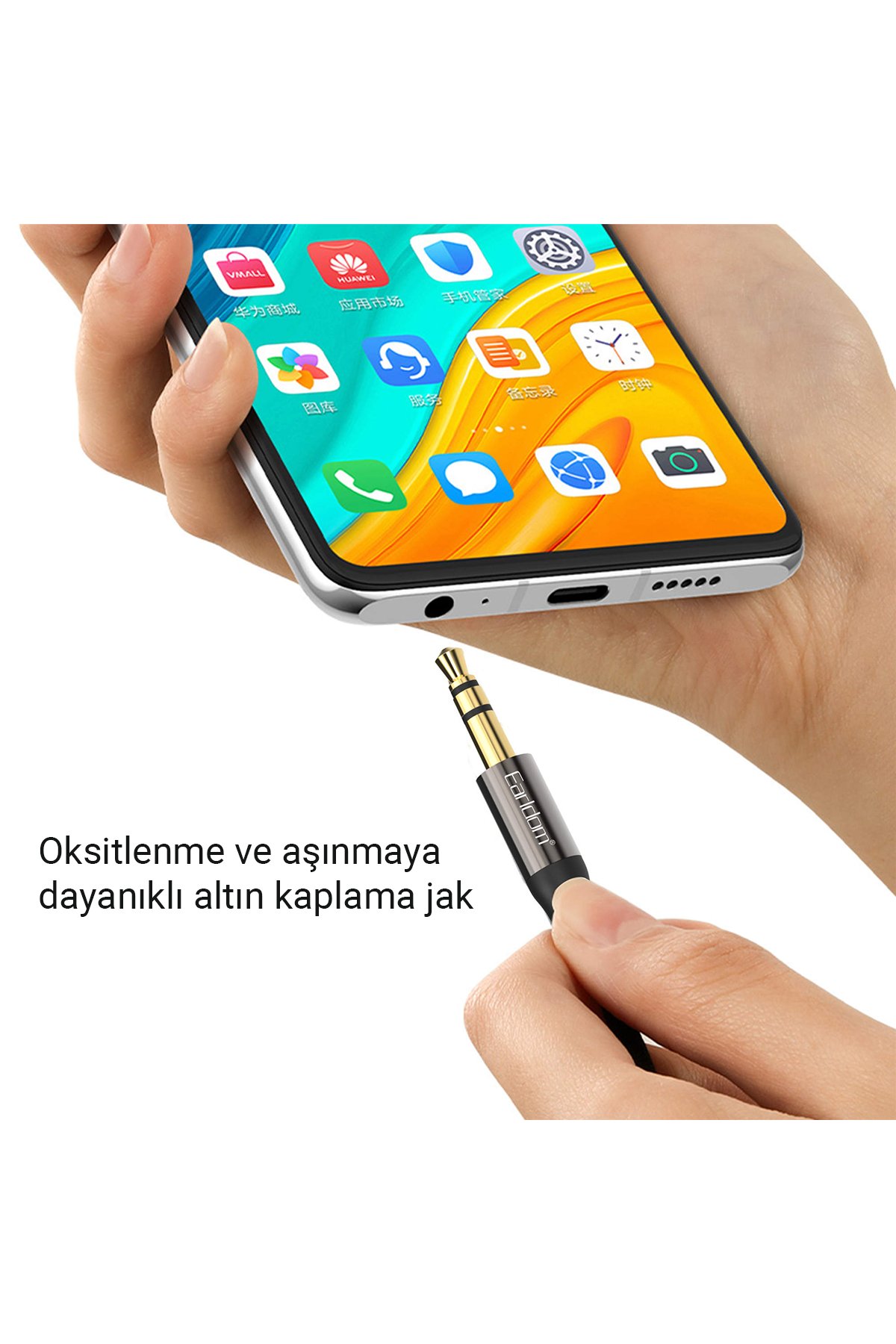 Earldom E37 1.2M 3.5mm Jaklı Kablolu Kulaklık - Beyaz