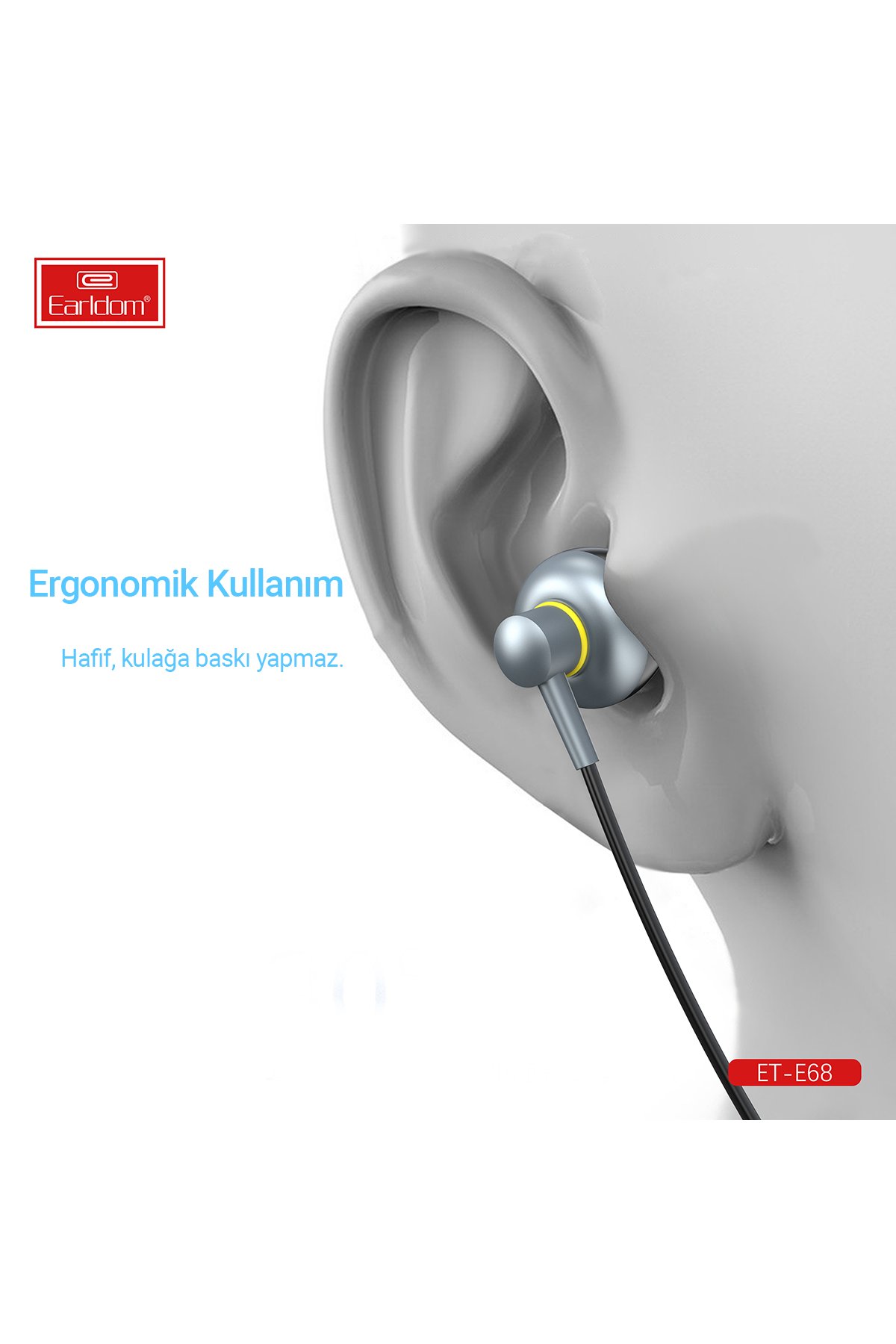 Earldom BH43 Katlanabilir Kafaüstü Bluetooth Kulaklık - Siyah