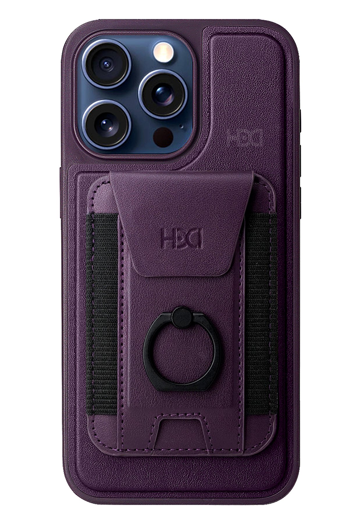 HDD iPhone 14 Pro Kılıf HBC-155 Lizbon Kapak - Siyah