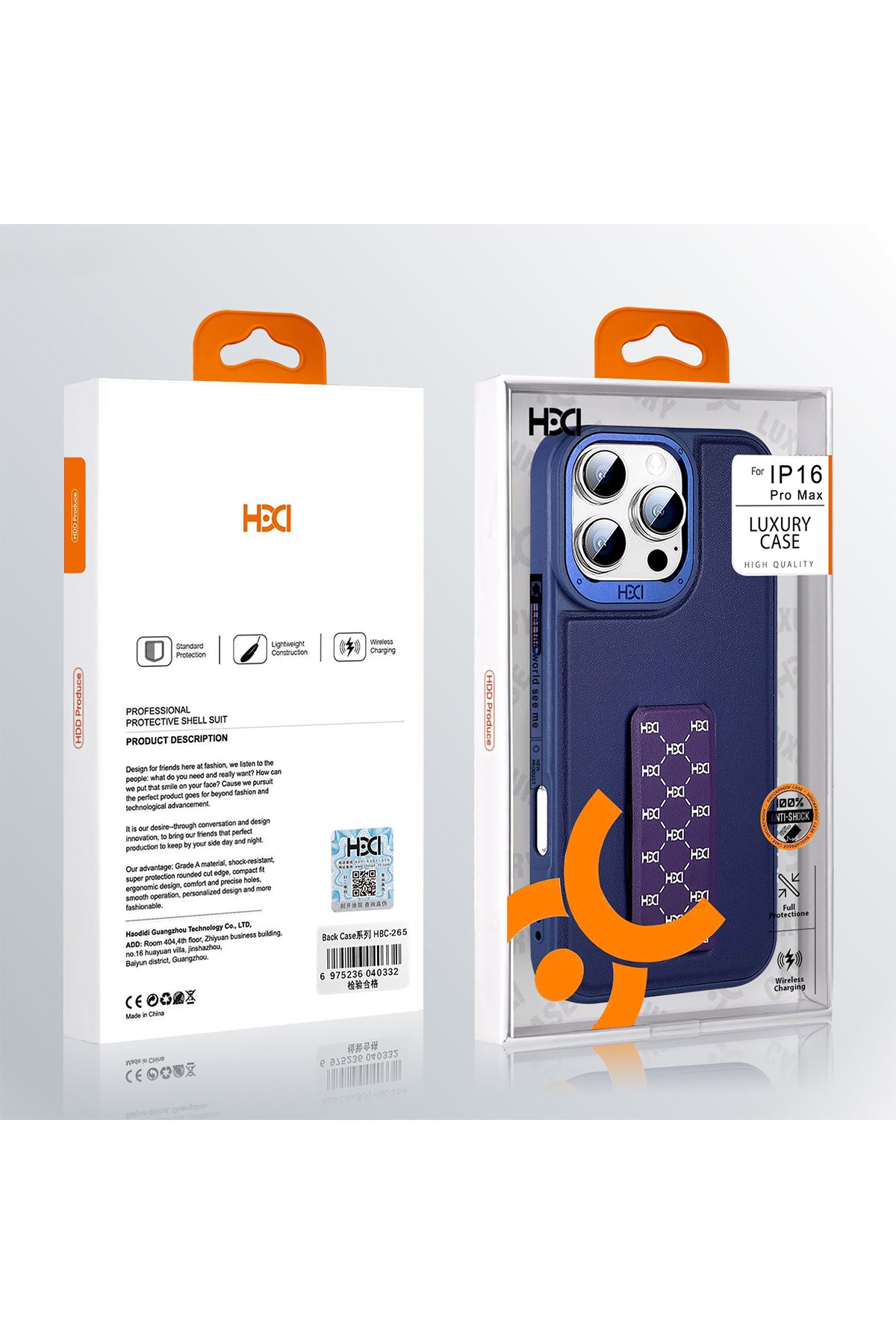 HDD iPhone 14 Pro Max Kılıf HBC-163 Times Kapak - Lacivert