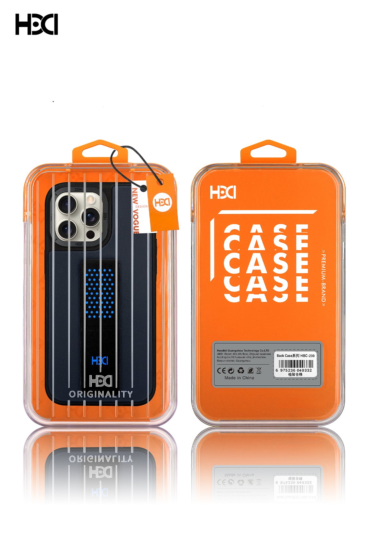 HDD iPhone 15 Pro Kılıf HBC-157 Granada Magneticsafe Kapak - Gri