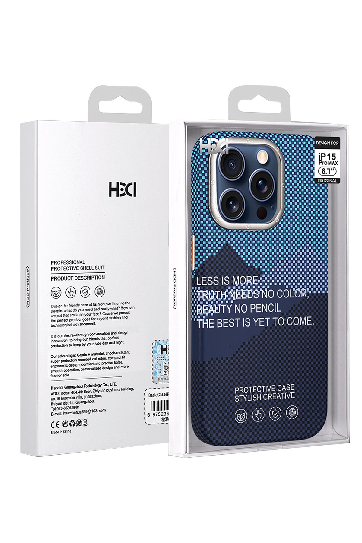 HDD iPhone 15 Pro Kılıf HBC-188 Astra Kapak - Koyu Yeşil